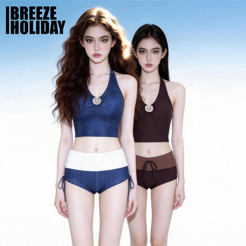 breezeholiday分体泳衣两件套性感辣妹高级感绝美度假温泉比基尼