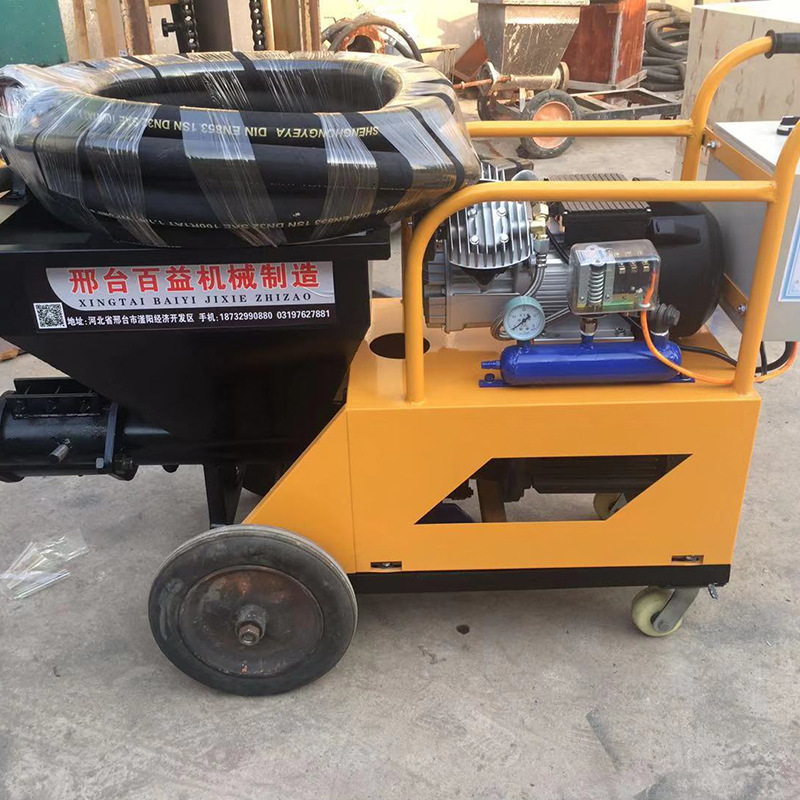 砂浆喷涂机全自动防火涂料石膏粉墙抹灰机内外墙小型水泥喷浆机