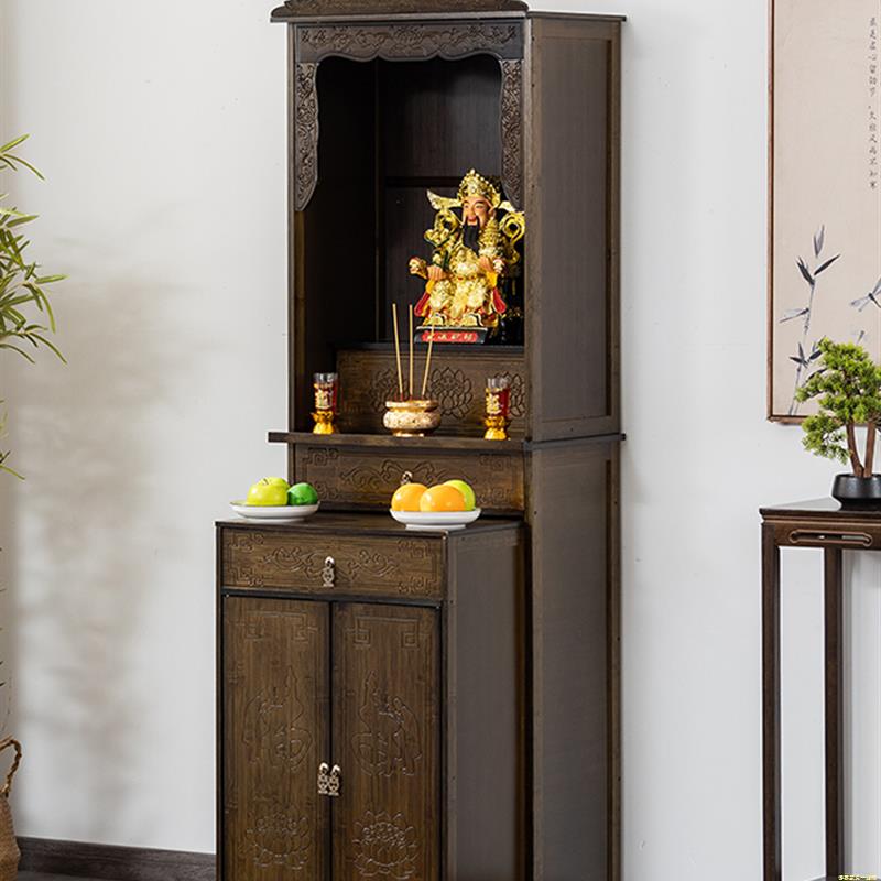 佛龛香案台家用新中式立供桌神龛佛柜禅意神台柜子财神菩萨供座台