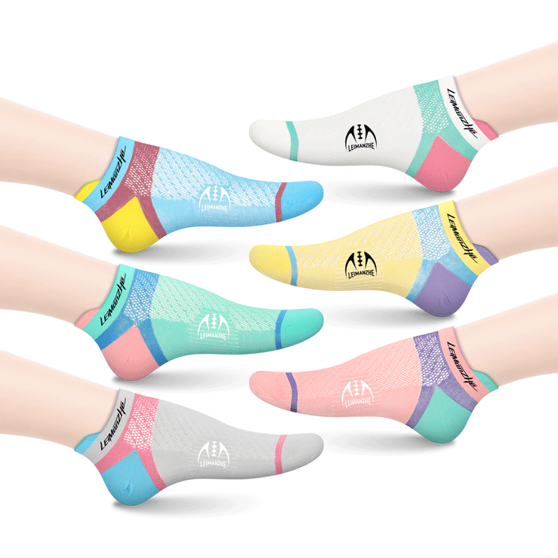 雷曼哲女士船袜短袜夏季超薄透气