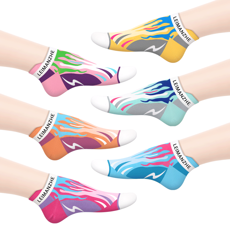 雷曼哲女士船袜短袜防臭抗菌吸汗