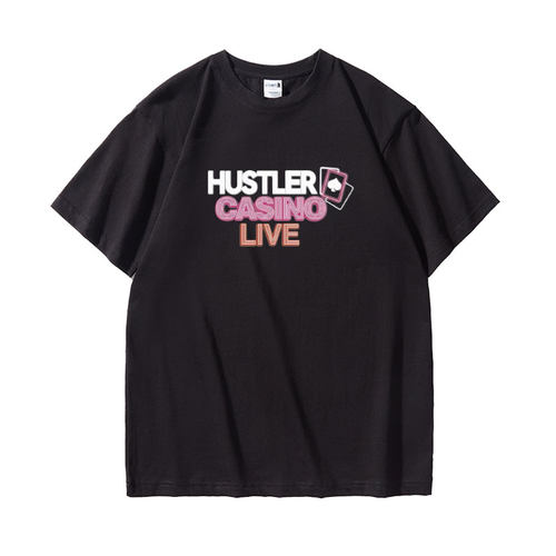 德州扑克半袖hustler casino衣服tomdwan同款 hcl宽松T恤夏季短袖