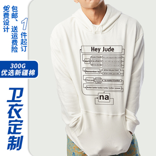 Hey jude嗨朱迪Beatles摇滚卫衣披头士列侬连帽衫加男重磅外套男