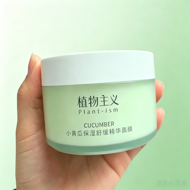 植物主义小黄瓜保湿舒缓睡眠精华面膜免洗涂抹面膜补水提亮孕妇女