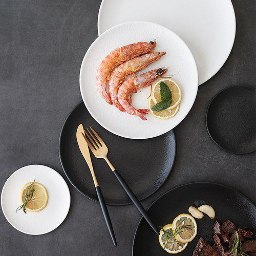 青木尚瓷牛排餐盘西餐盘餐厅菜盘