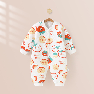 婴儿连体衣纯棉春秋新生儿秋冬男女睡衣宝宝衣服长袖 哈衣爬服