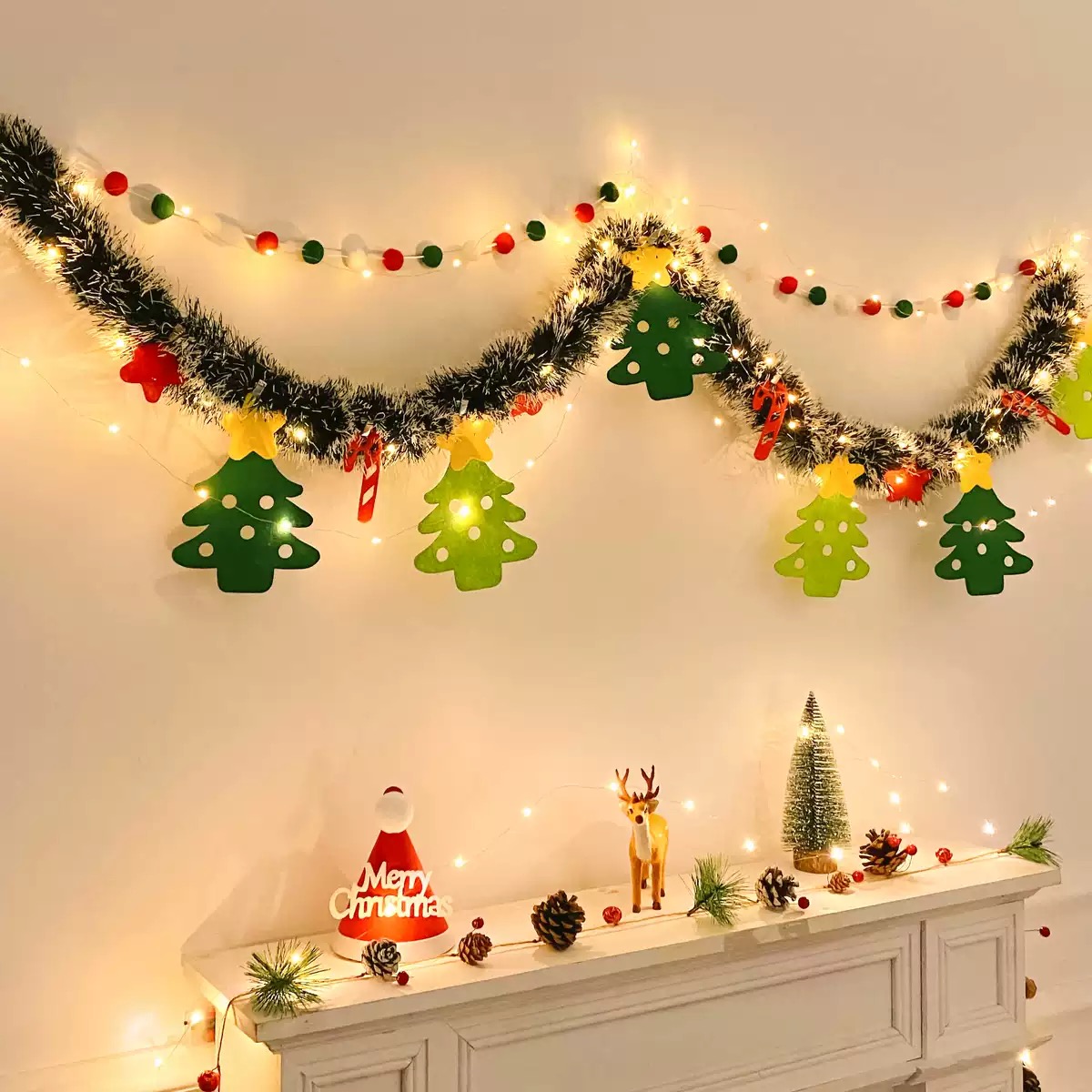 玺切丽圣诞节装饰毛条