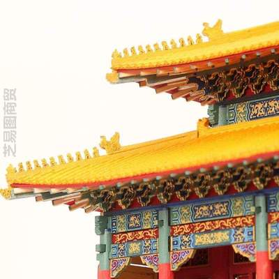 卯榫太和殿积木筑木隐筑木玩具拼装古建筑榫中国故宫榫卯模型