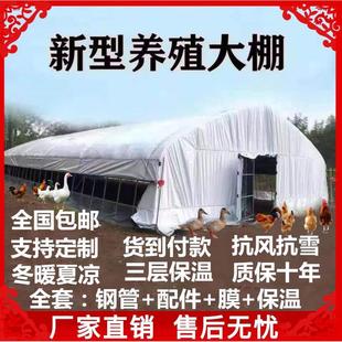 大棚钢管骨架养殖鸡鸭鹅猪牛羊大棚配用全套种植家用温室大棚