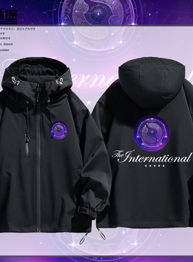 DOTA2游戏Ti14国际邀请赛中国队XG战车应援夹克冲锋衣男宽松百搭