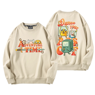 探险活宝老皮阿宝动漫探险时光周边圆领卫衣春秋款男宽松加绒百搭