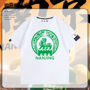 苏超足球联赛南京队加油应援南京狮粉丝队服定制夏男纯棉短袖上衣