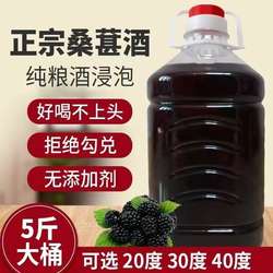 桑葚酒果酒高度桑椹酒5斤正宗桑葚酒农家自酿粮食烧酒桑果酒微醺