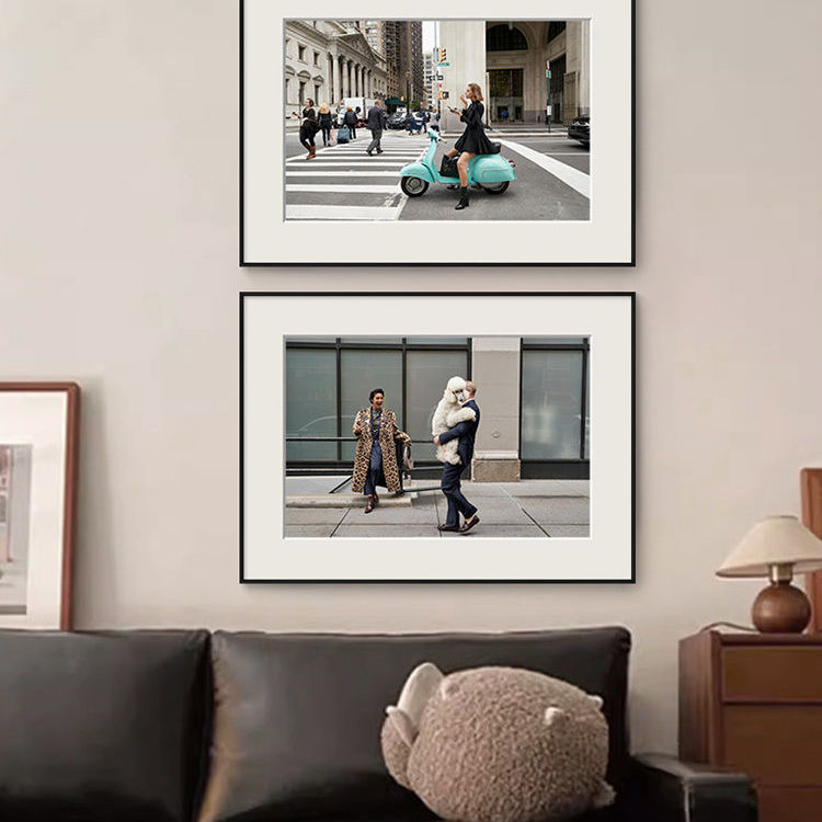 街头摄影现代简约装饰画