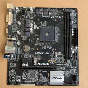 议价华擎AB350M-HDV主板 AM4主板 原装拆机的 没有挡