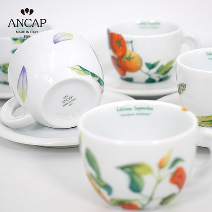 意大利水果【系列】ANCAP轻奢陶瓷杯碟欧式奢华咖啡杯颜值浓缩杯