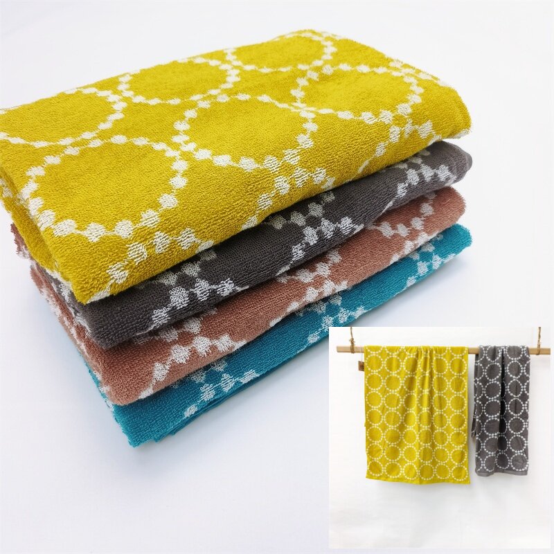 100%纯棉浴巾吸水儿童家用洗澡巾裹巾成人冲凉大毛巾全棉柔软色织