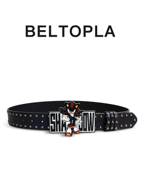 BELTOPLA亚比朋克风美式y2k动漫腰带男女百搭千禧牛仔裤配饰皮带