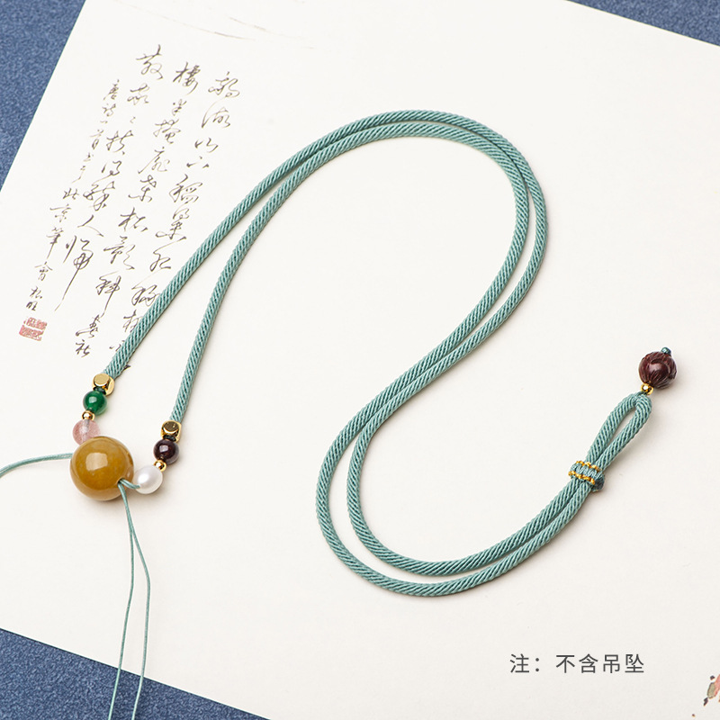 横穿转运天珠手工编织DIY吊坠挂