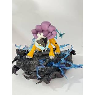 精灵三圣兽 雷公宠物小精灵袋妖怪 手办公仔 盒装手办彩盒