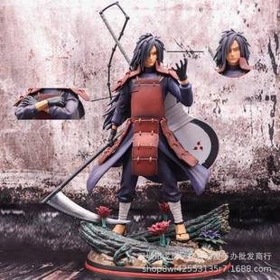 动漫 火影 秽土转生 幕后 宇智波斑 双头 手办 模型 摆件