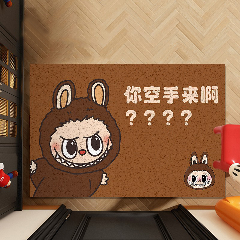 你空手来啊拉布布进门地垫丝圈入户门防滑脚垫子玄关家用耐脏地毯