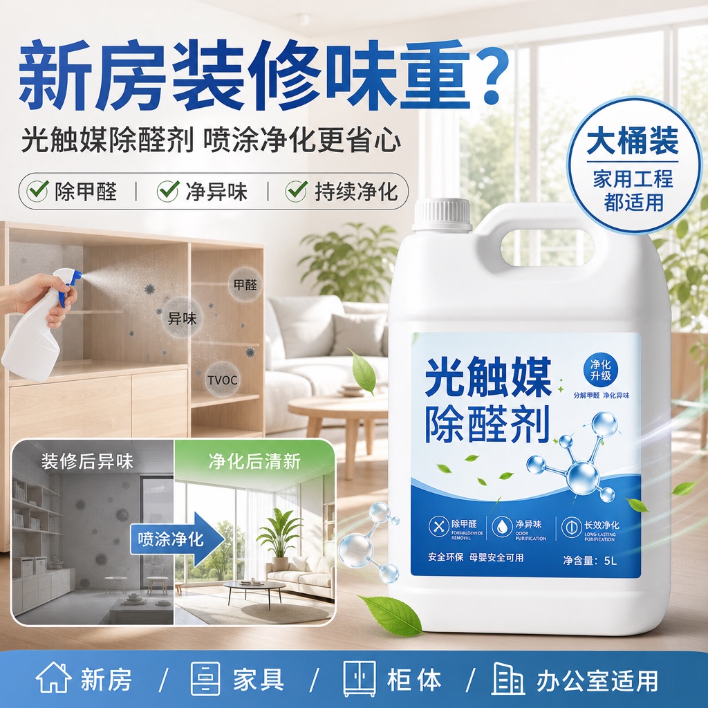 除甲醛专用清除剂光触媒除甲醛神器新房车用装修家具除甲醛剂喷雾