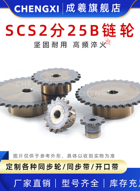 SCS高精度单排链轮2分04C 25B9齿  25B10齿  25B11齿  25B12齿