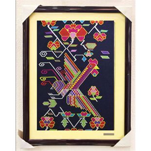 定制西兰卡普民族传统装饰画节日恩施土家苗族刺绣编织工艺品手工