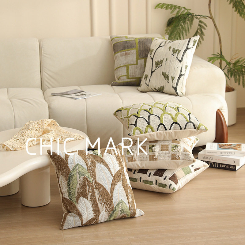 色织提花高级感沙发抱枕抱枕套北欧复古床头靠榻榻米靠背枕含芯,居家布艺,抱枕被,淘宝优惠券,粉丝福利购,淘宝优惠卷