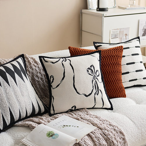 床上抱枕套客厅沙发抱枕套靠