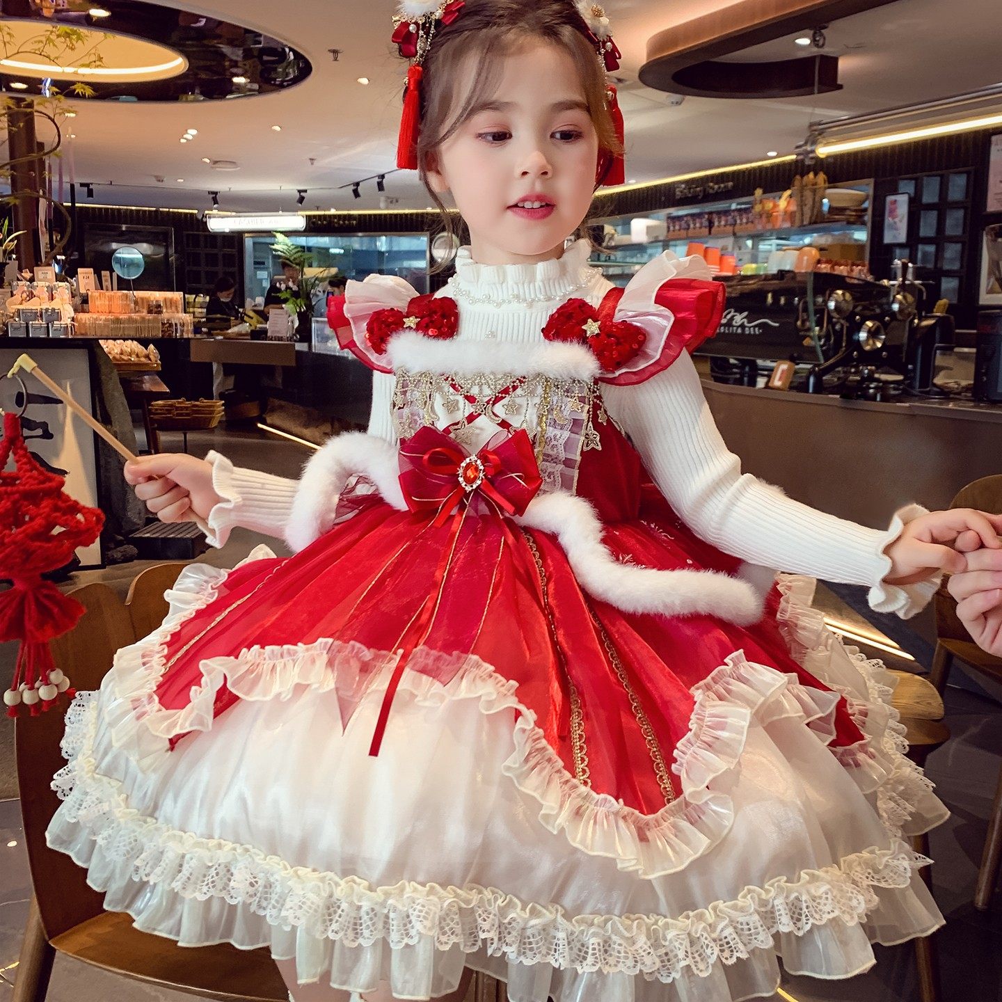 女童韩版蛋糕蓬蓬洛丽塔公主裙