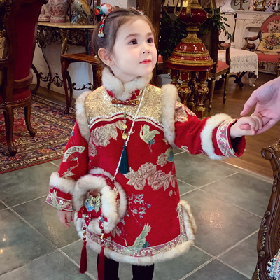 女童新中式国风拜年旗袍裙