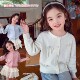 儿童韩版 2026新款 珍珠蝴蝶结毛衣外套小女孩上衣 针织开衫 女童春装