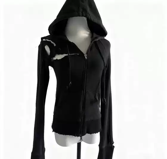 In Stock Moyu Original Non-Lolita Gothic Impact Death and Life Graphic Hoodie
