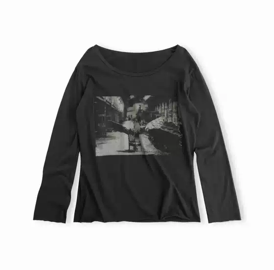 [in Stock] Muyu's New Ifsixwasnine Angel Double-Sided Printed Long-Sleeve Shirt with All Three Logos