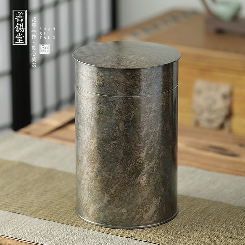 善锡堂锡罐个旧锡器直筒大口款