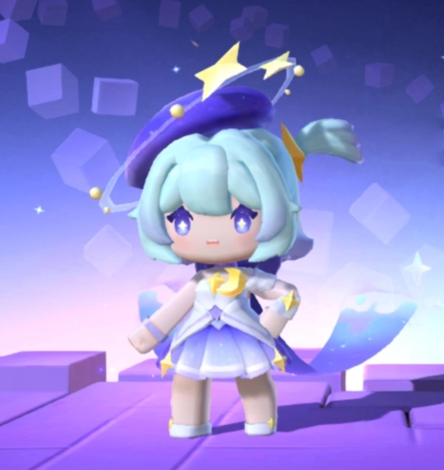 迷你世界星璃皮肤,星璃来自宇宙银河的神秘少女愿望光谱修复宇宙