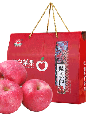脆甜红富士苹果顺丰包邮礼盒装