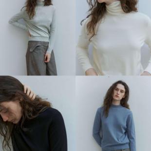 羊绒混纺 进口纱线 多色软糯打底针织毛衣FT0003 Fist