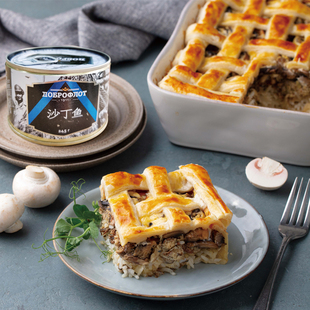 友好船队俄罗斯国家馆原装进口油浸沙丁鱼鲭鱼即食速食罐头245g