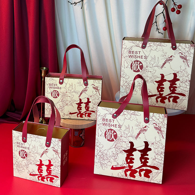 新款大容量高档礼盒喜糖礼盒结婚伴手礼盒回礼盒抽屉式结婚礼盒