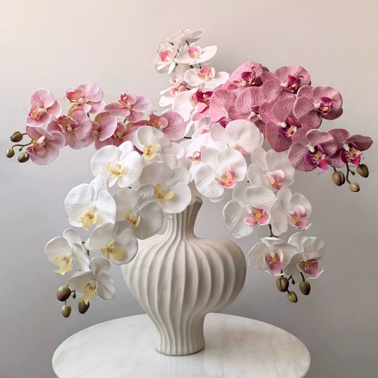 花植间 轻奢风9头手感保湿蝴蝶兰仿真花假花客厅玄关餐桌花艺摆件,家居饰品,仿真花/假花,淘宝优惠券,粉丝福利购,淘宝优惠卷