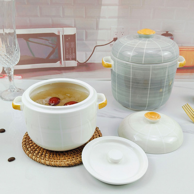 炖燕窝专用蒸盅炖盅隔水炖家用陶瓷带盖子瓦罐一人2人份炖蛊煲汤