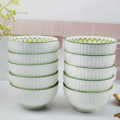 现代田园风餐具高颜值吃饭的碗