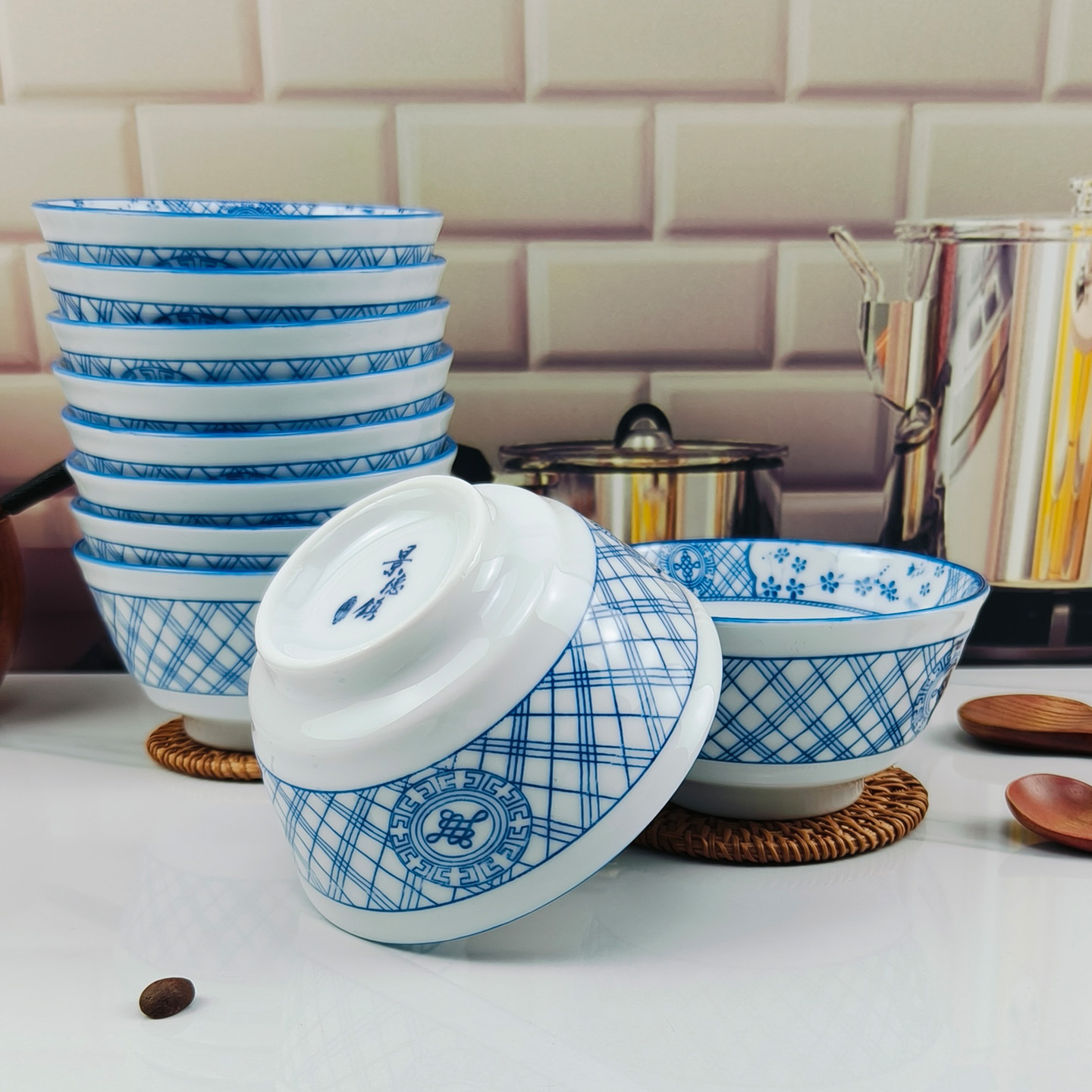 景德镇陶瓷饭碗家用吃饭的碗