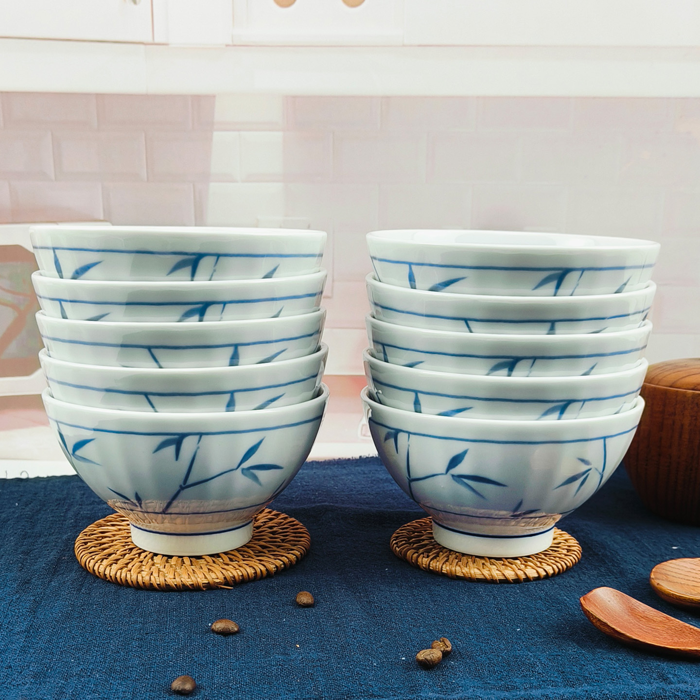 釉下彩高温陶瓷吃饭碗家用