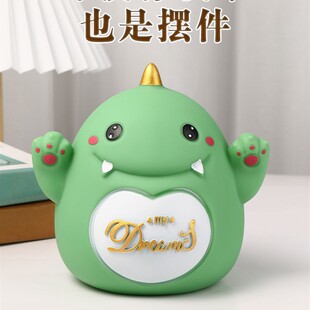 德国存钱罐儿童实用存钱罐儿童储蓄防摔可取存进出男女孩卡通龙猪