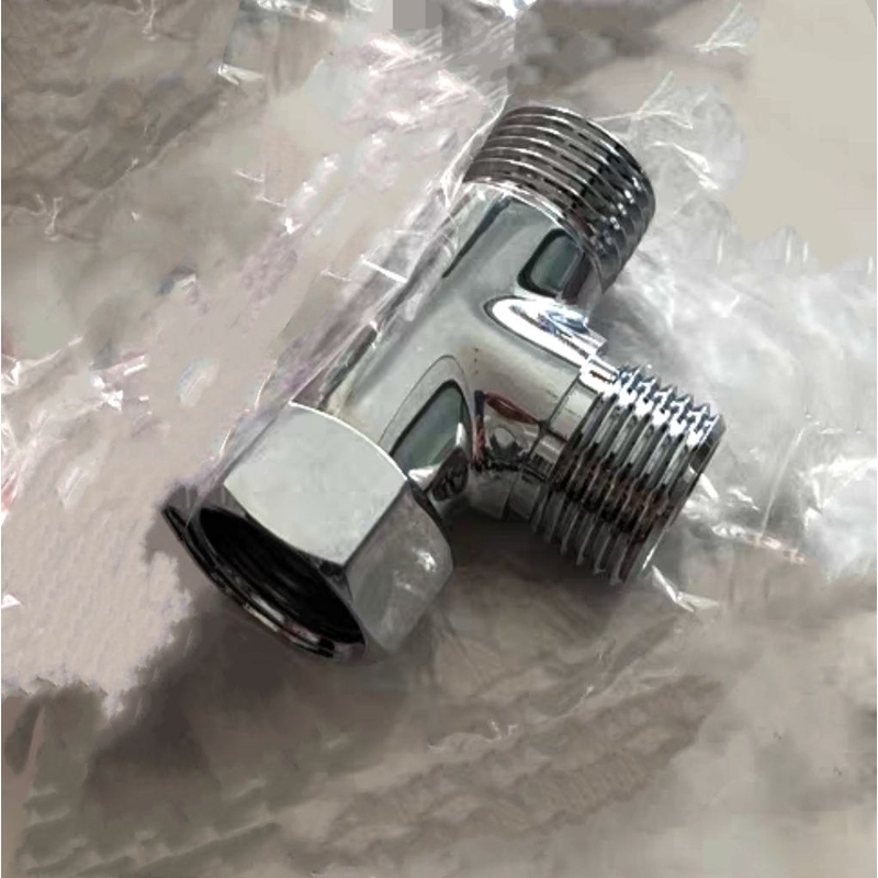 一进二出盖配件进水管内外智能马桶三通4分3通角阀外接头水阀全铜