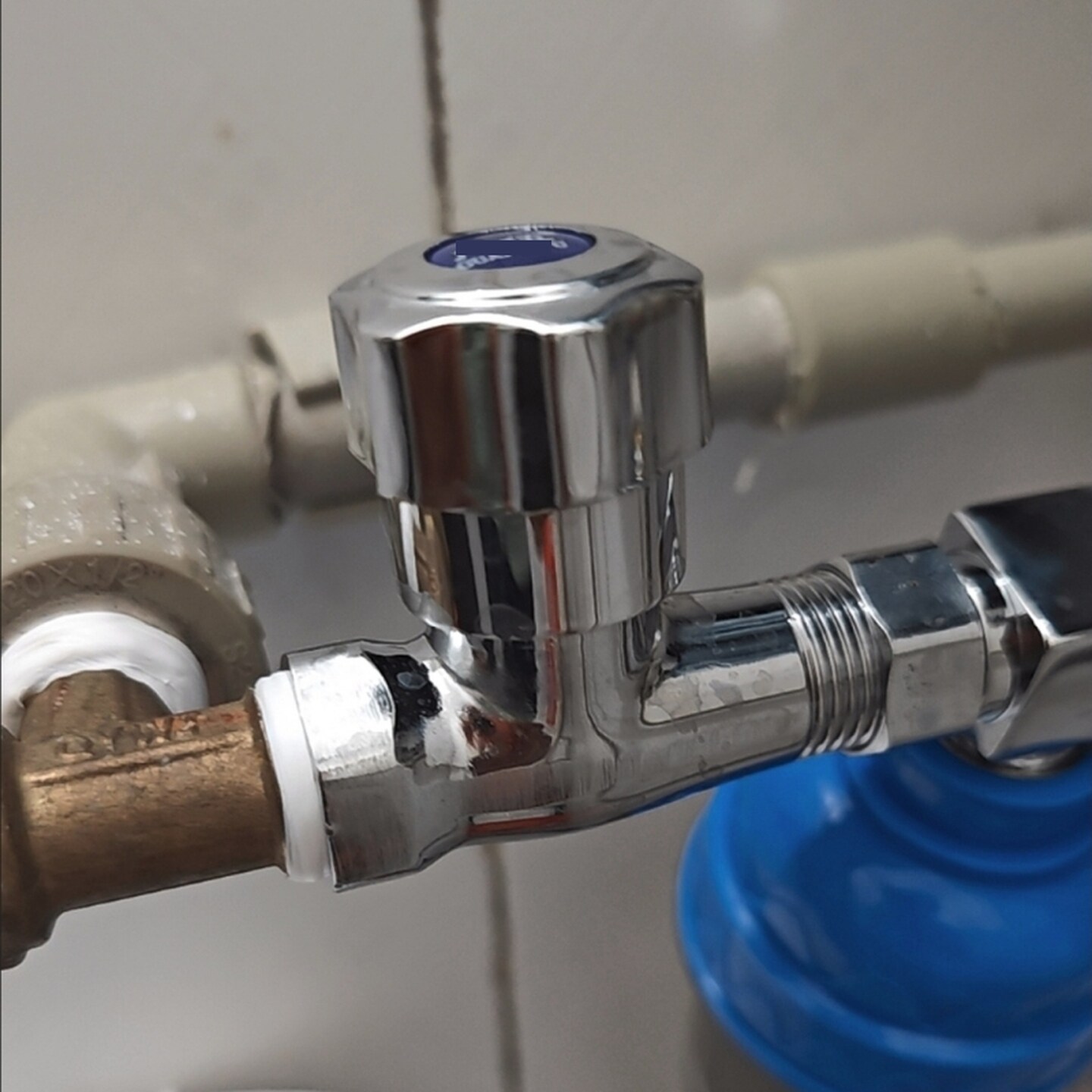 马桶快开全铜三角阀门内丝4分止水阀家用热水器开关直通阀双外丝图片